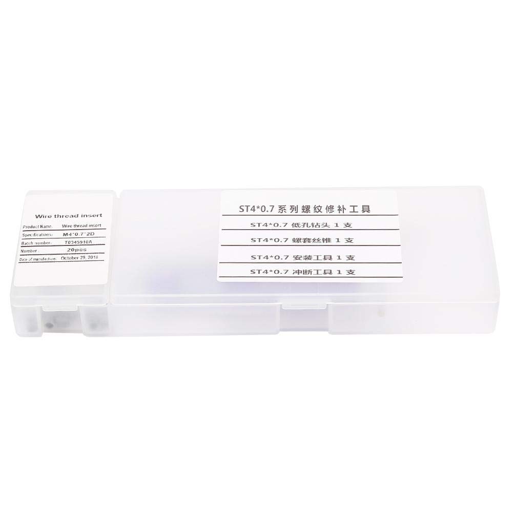 Tap Drill Insert, M40.7 Screw Threaded Inserts Repair Tool Set Wire Insert Installation Kit Nail Thread Repair Tool Kit: Industrial & Scientific
