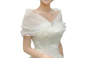 MANJIAMEI Tulle Wedding Cape for Bridal Evening Shawl Wrap for Women Shoulder Covers Up for Dress Prom Party Fancy Dress Bole