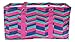 Wireframe All Purpose Large Utility Bag (Pink Blue Green Zig Zag)