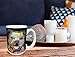 Dean Russo Dog Pit Bulls Steal Your Heart Quote Modern Animal Art Porcelain Gift Coffee (Tea, Cocoa) Mug, 15 Ounce