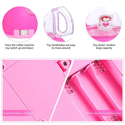 Toyvian Kinderküche So Tun Als Würde Sie Spielzeug Spielen Kaffeemaschine Maschine Fördert Einfallsreiche Spielküche… – Bild 6