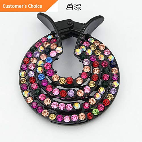 Amazon Com Werrox Women Fashion Hair Clips Pins Nest Crystal