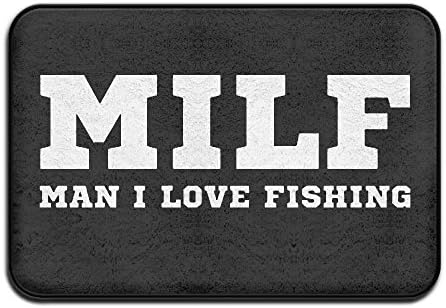 MILF Man I Love Fishing Non-Slip Mats Indoor Outdoor Floor Mat