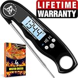 Instant Read Thermometer Best Waterproof Digital Meat Thermometer with Backlight and Calibration functions Food Thermometer for Outdoor and Kitchen Cooking