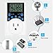 Timer Outlet, Multifunctional Infinite Cycle Programmable Plug-in Digital Timer Switch for Appliances, Overload Protection, Light Timer 15A/1800W