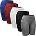 Neleus Women's 3 Pack Workout Compression Shorts with Pocket