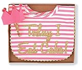 Mud Pie Baby-Girls Newborn Cake Smashing Set-Bib and Crown Headband, Multi, One Size
