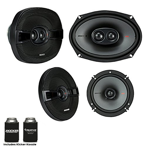 Kicker Speaker Bundle - A Pair Of Kicker 6.5 Inch & A Pair Of 6x9