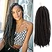 ToyoTress Marley Hair Crochet Braids - 24 Inch 6 Packs Marley Twist Crochet Hair For Faux Locs, Afro Kinky Curly Marley Braids Synthetic Braiding Hair Extensions (24 Inch, 2-6P)