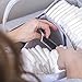 Nursery Storage Diaper Organizer Caddy: Portable Grey Baby Tote Bag with Handles
