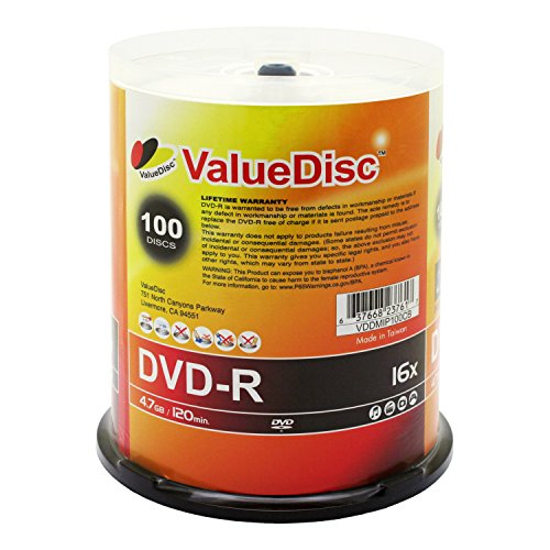 AAA-grade-Value-Disc-DVD-R-47G-16X-White-Inkjet-Printable-100-Pack-in-Spindle