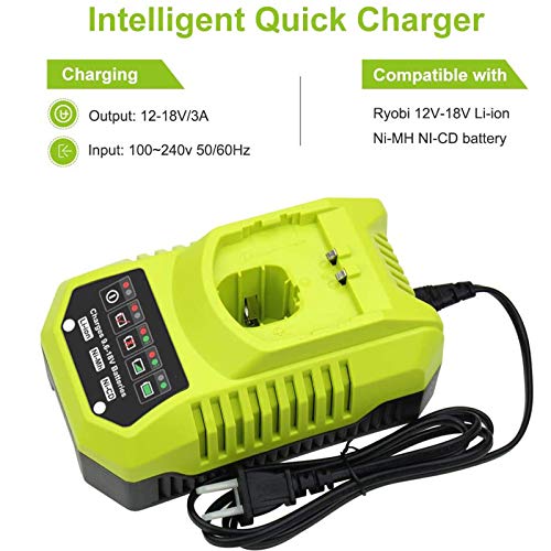 Ryobi 18v Charger REACELL P117 Fast Charger 18 Volt For Ryobi 18V
