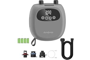 dwndpump Electric Paddle Board Pump, Rechargeable 20PSI SUP Pump, Dual-Stage Inflation and Deflation Sup Air Pump, Portable Electric Pump for Kayaks, Wind Wings, SUPs