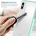 Maxboost iPhone X Case, HyperPro Hybrid Clear Case with GXD GEL [Drop Protection] / Premium Clarity for Apple iPhone X / iPhone 10 2017 [Reinforced Frame] TPU Bumper + Hard PC Back Cover -Mint/Orange