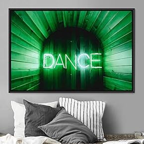 signwin Framed Canvas Wall Art Illuminated Words 3D...