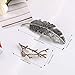 Womens Barrettes, Fascigirl 8pcs Metal Hairpins Golden Silver Butterfly Hair Clips for Girls Tree Branch Alloy Geometrical Moon Circle Bowknot Hair Circle Barrettes (Branch feathers)