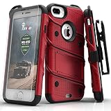 iPhone 7 Plus Case, Zizo [Bolt Series] w/ FREE [iPhone 7 Plus Screen Protector ] Kickstand [Military Grade Drop Tested] Holster Clip - iPhone 7 Plus