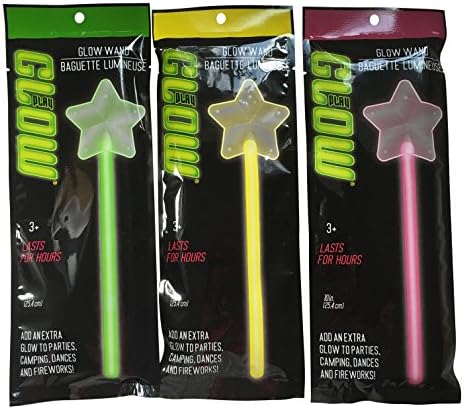 Glow in the Dark Star Wands- Last for hours