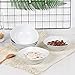 MALACASA Cereal Bowls, 19 OZ Porcelain Grey White Soup Bowls Set of 6, Large Ramen Bowls Dessert Bowls Ice Cream Bowl, Series Elisa