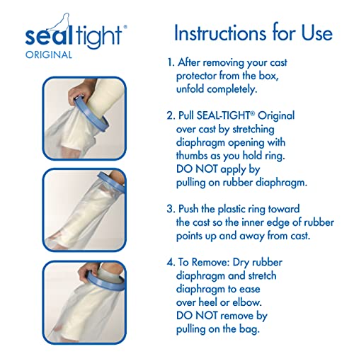 SealTight Original Cast and Bandage Protector Waterproof Cast Cover
