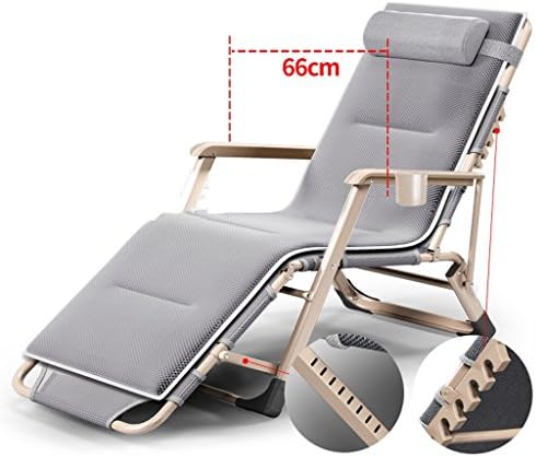 Ali Rollaway Bed Single Bed Lunch Break Simple Folding Recliner Nap Lounge ( Color : Gray )