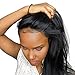 Cici Collection 360 Lace Frontal Closure Brazilian Lace Virgin Hair Straight Natural Hairline Lace Band Frontal Bleached Knot Pre Plucked With Baby Hair (18inch, Straight)