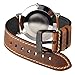 WOCCI 18mm 20mm 22mm 24mm Watch Band,Premium Saddle Style Vintage Leather Watch Strap