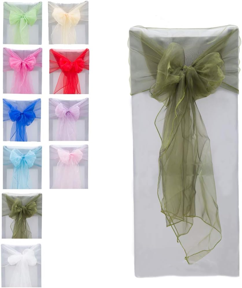 Best green organza chair covers