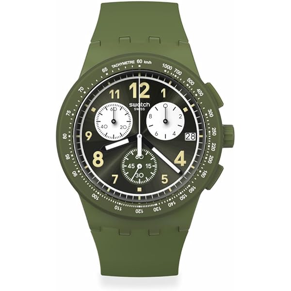 Amazon.com: Swatch Chrono 42 Unisex Watch Dress Stainless Steel