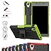 Sony Xperia L1 Case,Mama Mouth Shockproof Heavy Duty Combo Hybrid Rugged Dual Layer Grip Cover with Kickstand for Sony Xperia L1 (with 4 in 1 Packaged),Green