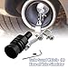 Ruien Universal Aluminum Turbo Sound Exhaust Muffler Pipe Whistle Car Blow Off Valve BOV Tip Simulator Whistler (L-Black)