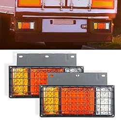 NEWCARE 65LED Trailer Tail Lights Bar with Iron
