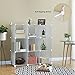 SONGMICS 9-Cube Metal Mesh Storage Cube, Storage Shelves Organizer, Modular Bookcase, DIY Closet Cabinet Shelf for Books, Plant, Toys, Shoes, Clothes 36.6”L x 12.8”W x 36.6”H, White ULPL115W