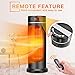 Space Heater - TRUSTECH Tower Heater 1500W 70° Oscillation with Remote Control, Overheating & Tip-Over Protection, Adjustable Thermostat, 12H Timer Portable Ceramic Space heater for Office, Indoor Use