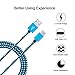 USB-C Cable, CIQILY 3-Pack 6FT USB C to USB 2.0 Braided USB Type C Charger Cord for Samsung Galaxy S8, S8 Plus, Macbook 12