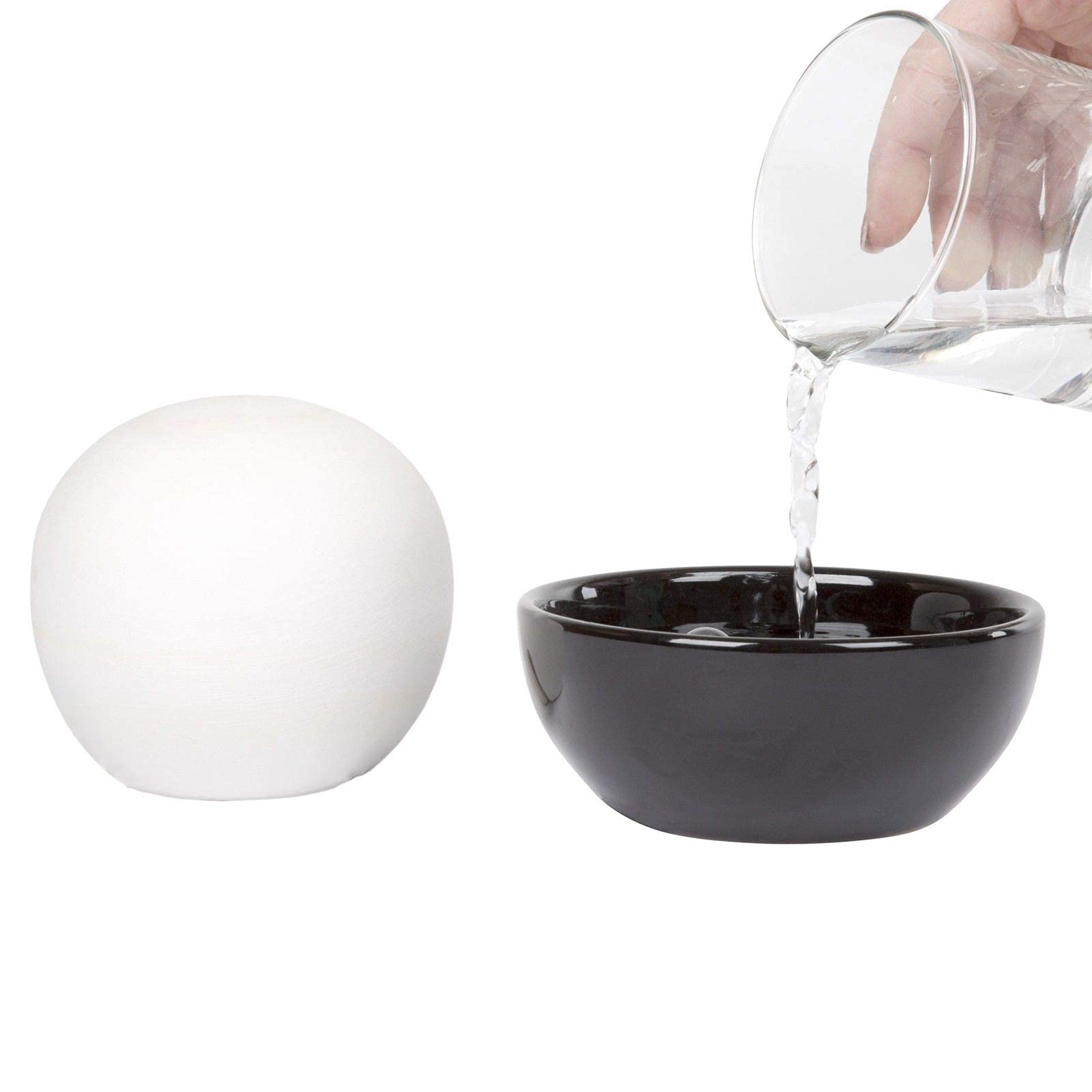 Natural Stone Room Humidifier - Small, Cordless, Raw Water Ceramic - No Electricity or Batteries - Decorative Stones, Cute for Single Room/Bedroom - Babies - Set of 2