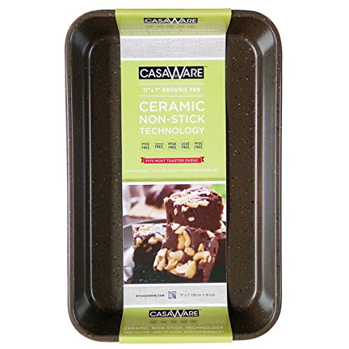 casaWare Toaster Oven Baking Pan 7 x 11inch Ceramic Coated NonStick