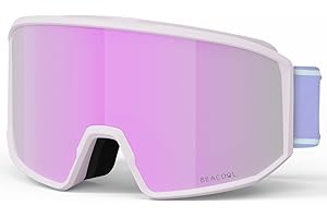 BEACOOL Ski Goggles for Men Women Youth with 3X Anti-Fog Snowboard Goggle UV Protection,Snow Goggles for Skiing, Snowmobile