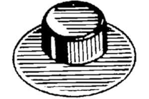 CLIPSANDFASTENERS 50 Washer Cap Type Pushnut Fasteners 5/8" Stud Diameter