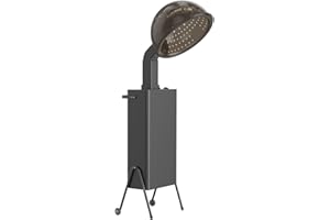 SyyBhb Professional Portable Hooded Conditioning Salon Hair Dryer 1000W with Stand & Removable Wheels, 60-Minute Timer, Temperature Adjustable, Angle & Height Adjustable Downdraft Hood