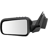 TRQ Driver Side Mirror Assembly Power Textured Black Non Foldaway | For 2008-2011 Ford Focus