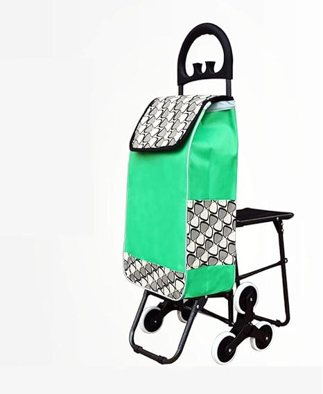 Amazon ショッピングキャリー 家庭用ショッピングカートのトレーラー荷物カートトロリープル折りたたみポータブルシートトロリー 色 B サイズ さいず With Seat Lizigwc ショッピングキャリー 通販