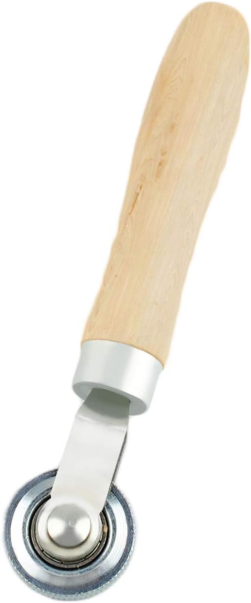 Podoy Tire Patch Wooden Handle Repair 1 1/2" Dia Roller Tool: Automotive
