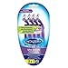 Noxzema Spa Shave 4-Blade Shavers; Women’s Purple Disposable Razors Feature Moisture Strip with Moroccan Argan Oil and Quad-Blade Design for Ultra Smoothness; Pivoting Head Flexes to Adjust to Curves