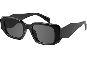 mosanana Trendy Rectangle Sunglasses for Women Men-Goulding