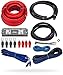 InstallGear 1/0 Gauge Amp Wiring Kit | Amp Kit with Fuse Holder & Amplifier Installation Wiring True Spec and Soft Touch Wire | 1/0 Gauge Amp Kit, Amplifier Wiring Kit, Sub Wiring Kit