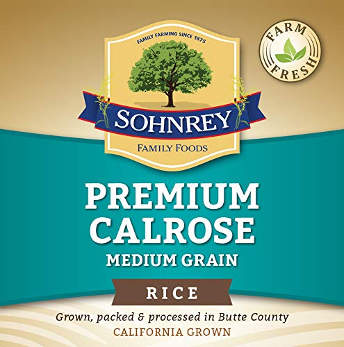 Calrose Medium Grain Rice (4 lbs) Premium Sushi Grade California Grown ...