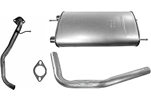 EMP Direct Fit Exhaust Muffler with Mid & Tail Pipes Compitable with 2010-2013 Mazda 3 2.0L (Sedan Only)