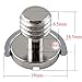 RAYSUN 2 Pack Camera 3/8 Inch D Shaft D-ring Screw Adapter for Camera Tripod QRS Quick Release Plate - Camera Quick Release Screw