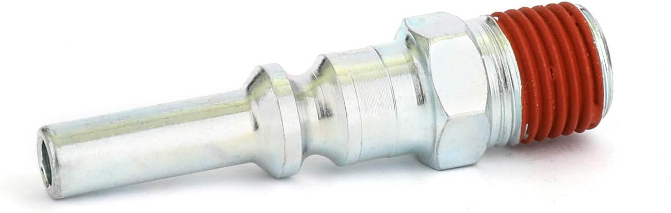 WYNNsky Air Coupler and Plug Kit, 1-PC 1/4'' FNPT Lincoln Type Zinc-Plated Steel Air Coupler and 1-PC 1/4'' MNPT Lincoln Type Plug with Sealant, Air Tools Fittings - - 